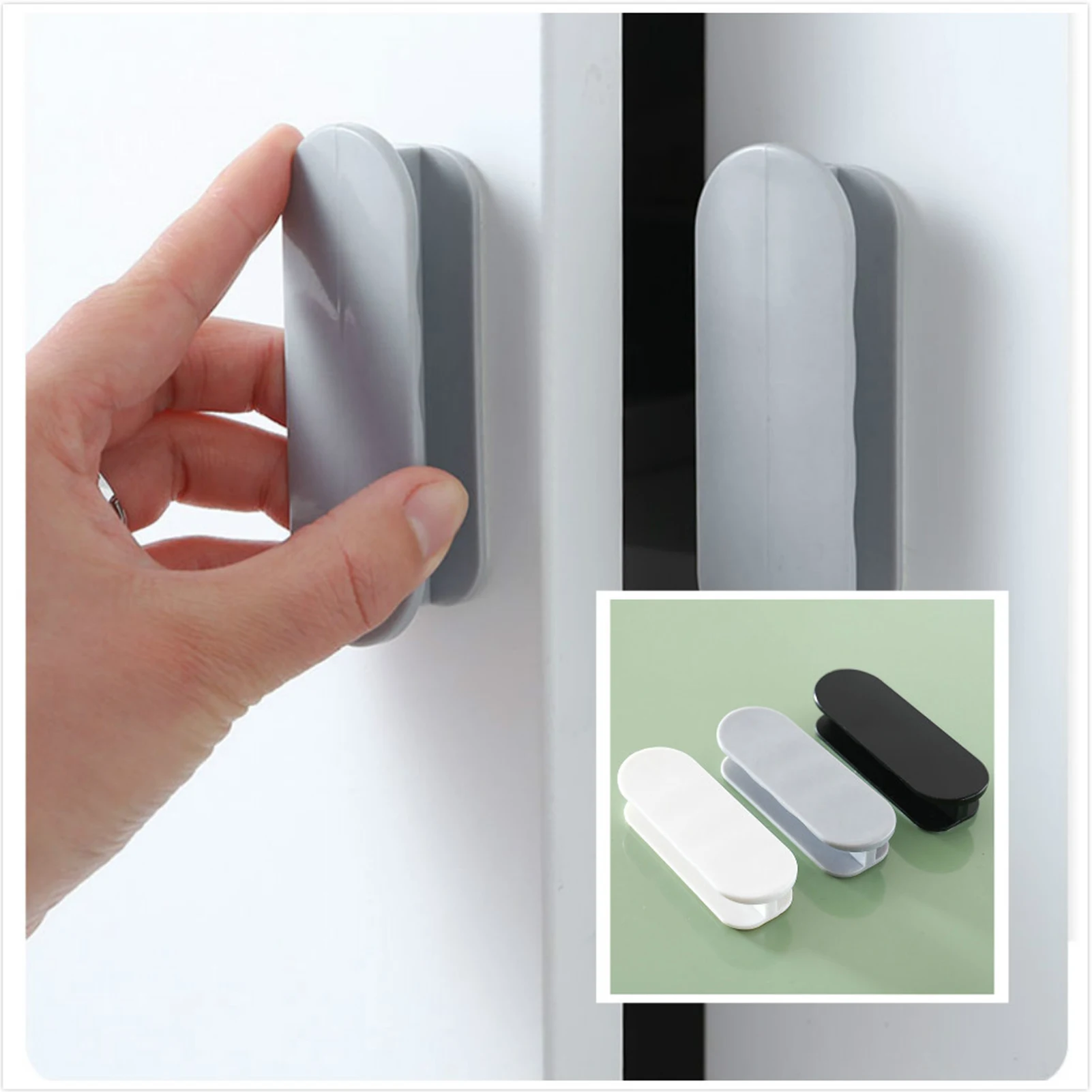 

Self-adhesive Window Knob Punch-free Furniture Pull Drawer Handle For Home Kitchen Bathroom Labor-saving Home Accessories