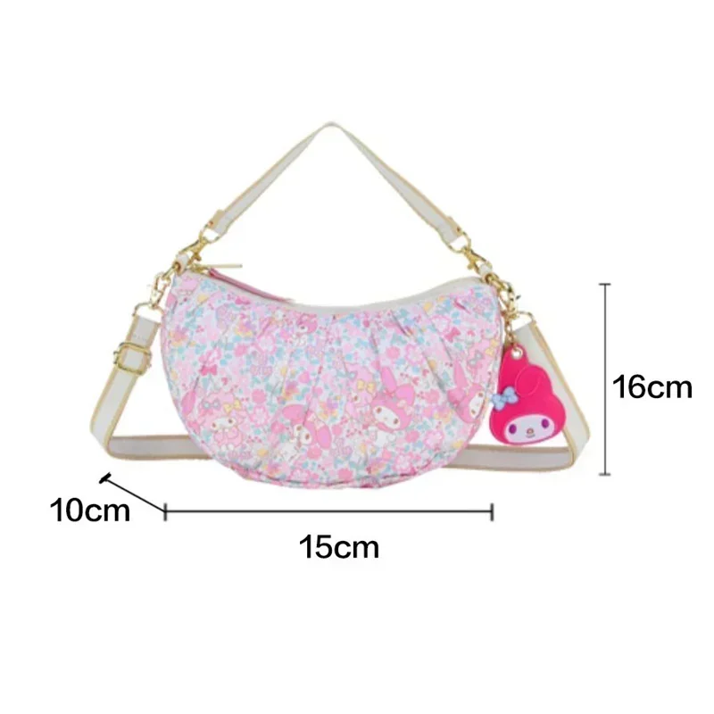 Lesportsacs Mymelody сумка через плечо для девочек тканевая аниме мультфильм ручная на