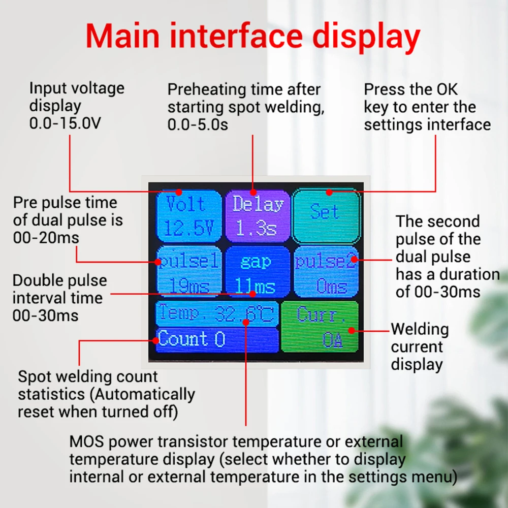 Комплект аппарата для точечной сварки постоянного тока 12 В литиевая батарея 18650