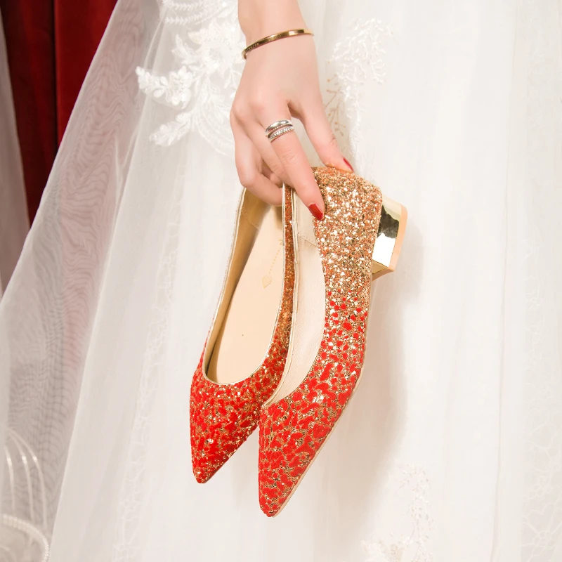 

Женские Блестящие Туфли-лоферы с острым носком, на плоской подошве