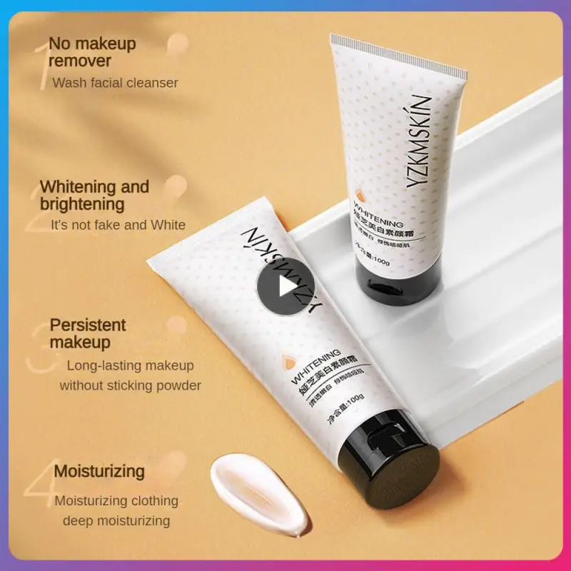 

Cream 100g Whitening Primer Concealer Hold Makeup Moisturizing Brightening Cream Plant Extract Makeup Cream Makeup Paste White