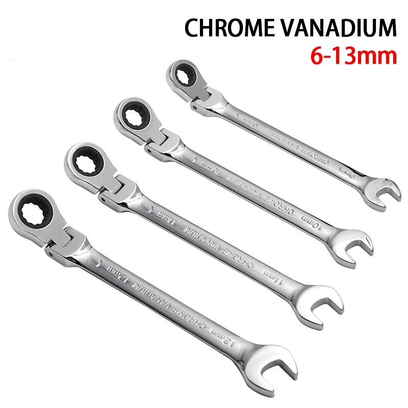

Set Dual-purpose With Gear Flexible Combination Wrench Combination Ratchet Ratchet Ratchet Tool Wrench Head Adjustable Head
