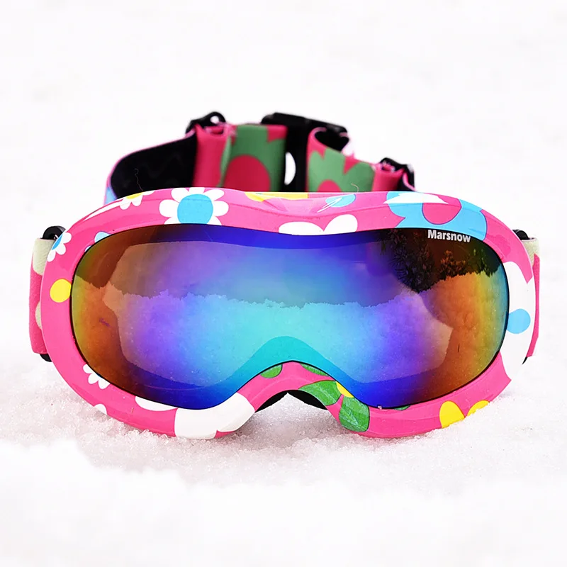 Professional Children Snowboard Skiing Eyewear Kids Ski Goggles Skiing Glasses Eyewear Anti-fog Snow Glasses 3-13 Years Sports