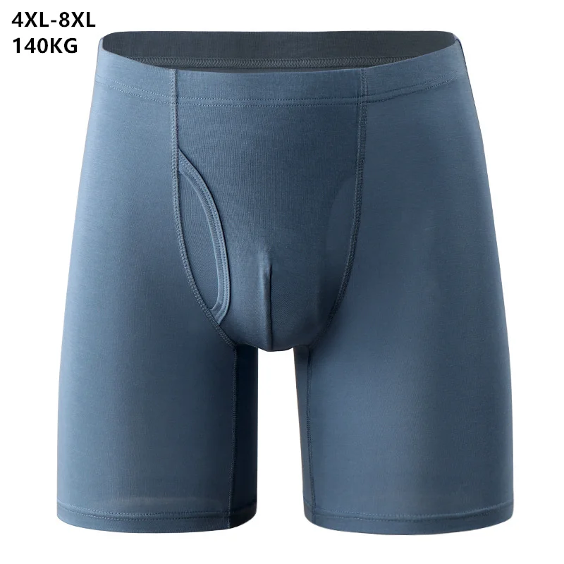 

140KG Extra Long Men Underwear Soft Plus Size 6XL 7XL 8XL Loose Pantie Sports Boxers High Quality Underpants Male Boxershorts