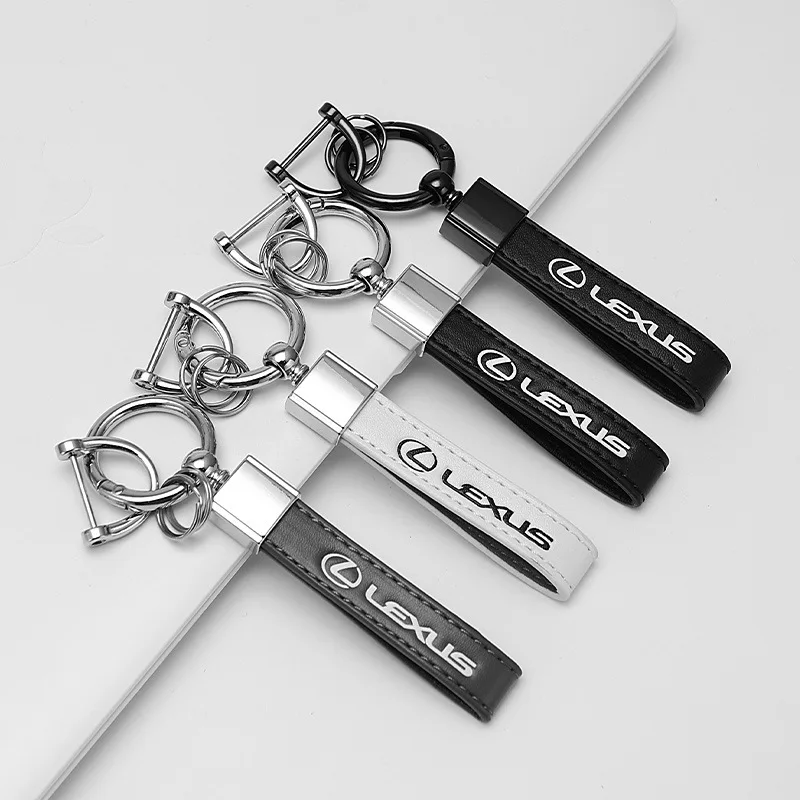 Металлический автомобильный брелок кожаный для ключей Lexus RX330 RX300 SC300 NX UX IS200T RX200T