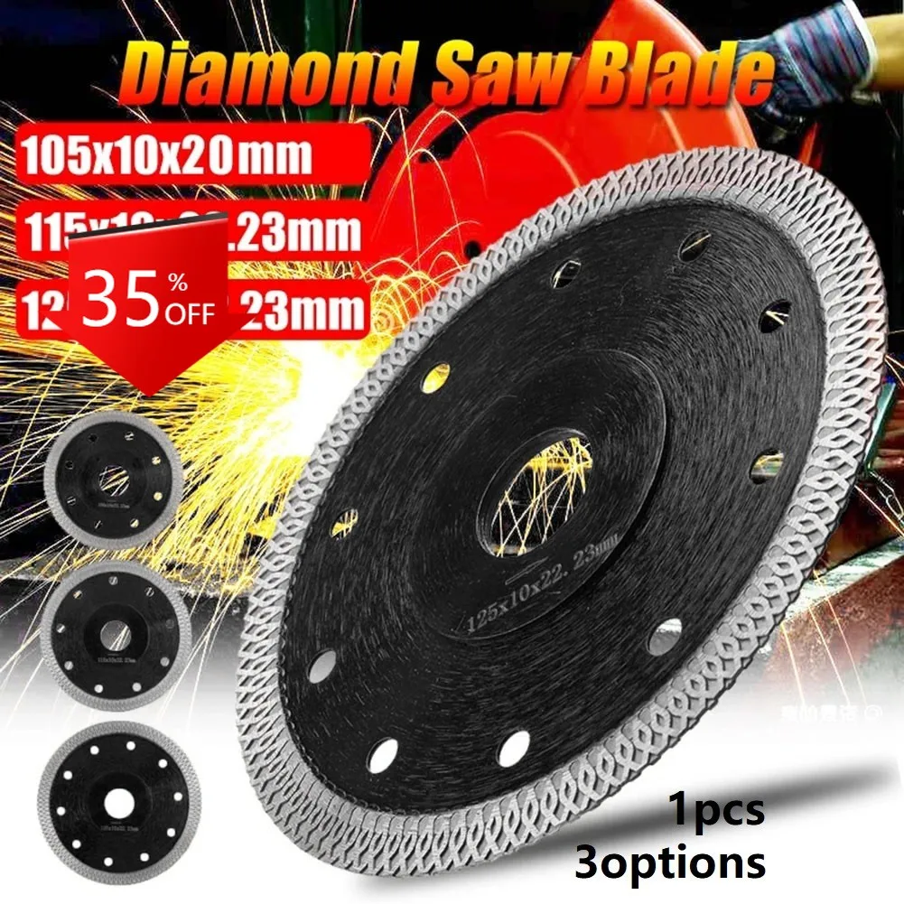 

Ultra-thin Diamond Ceramics Saw Leaves Cutting Discs Power Tool 115mm Ultra-thin Diamond Cutting Saw Leaves Power Tools