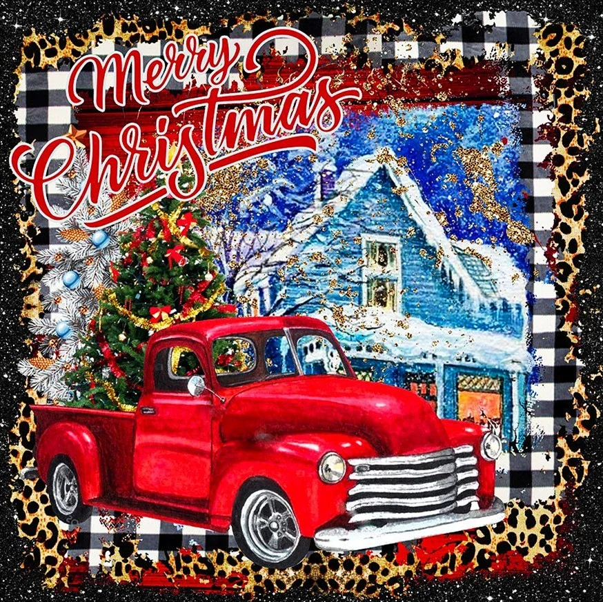 

Sunature 5D Full AB Square Round Drills Xmas Diamond Painting (4-10 AB Colors)