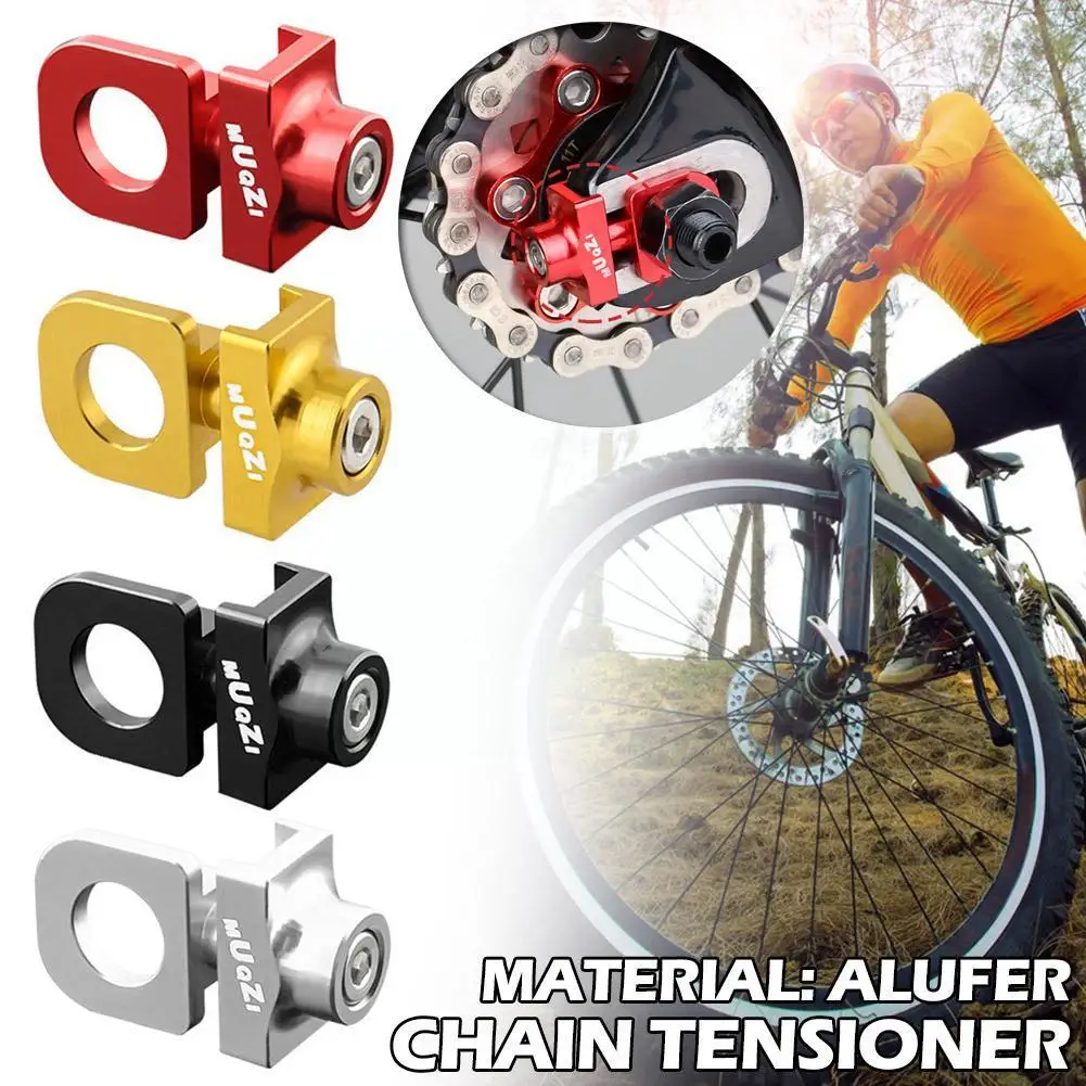 

New Bicycle Chain Adjuster Tensioner Fastener Aluminum Alloy Bolt For BMX Fixie Bike Single Speed Bicycle Bolt Screw Z8I4