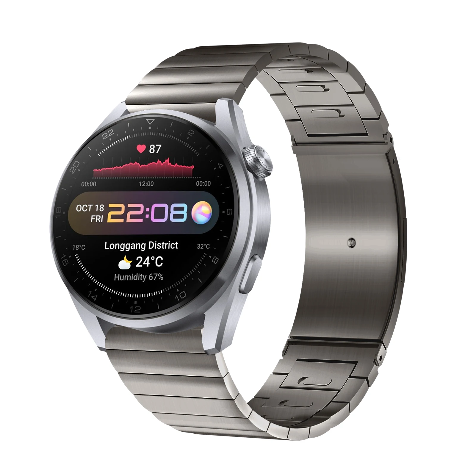 

Быстросъемный металлический браслет из нержавеющей стали для Huawei Watch Gt3 46 мм/Watch 3/Watch 3 Pro/gt2pro/gt2 46 мм/ремешок с одним ключом 22 мм