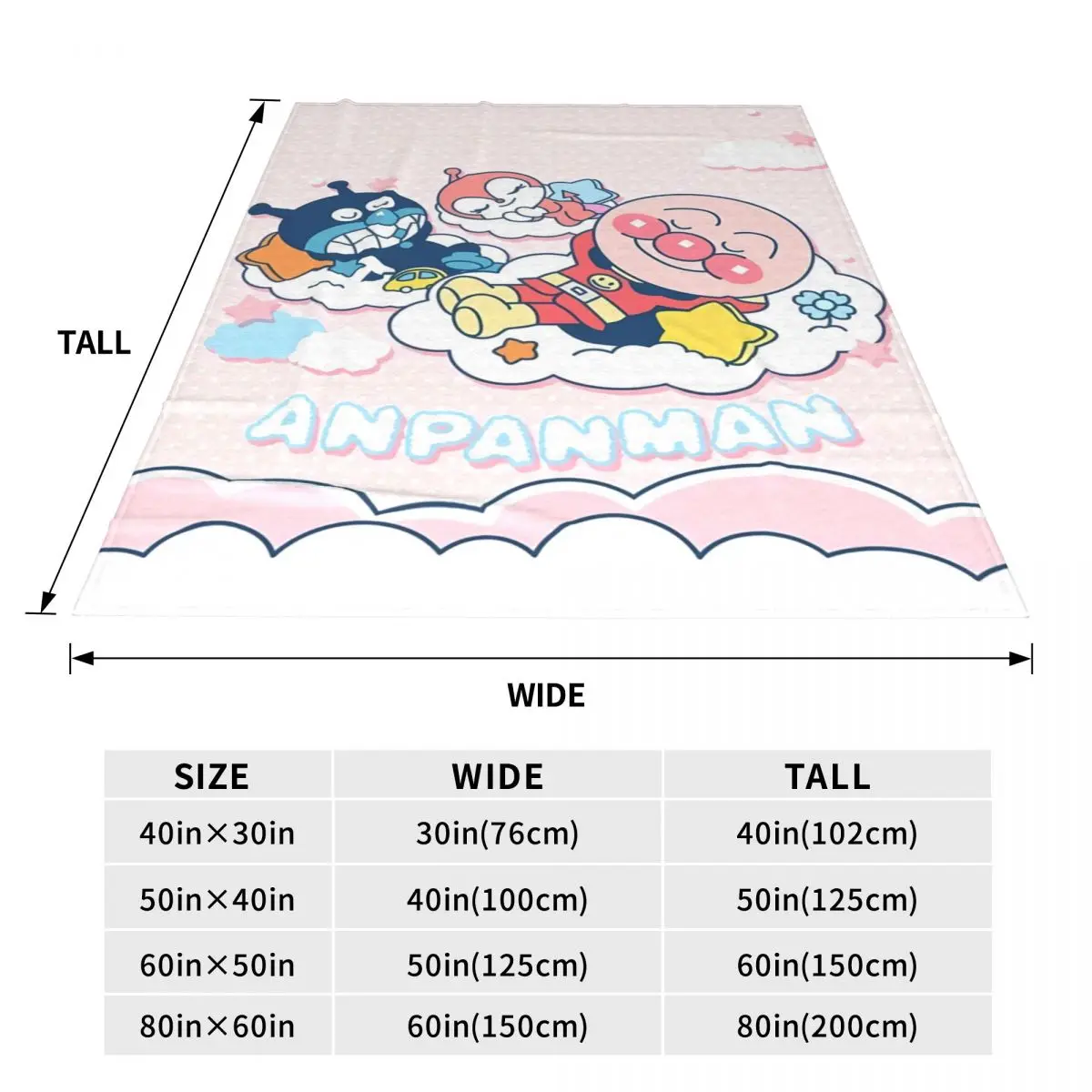 Анпанман Байкинман облачные одеяла качественные теплые мягкие постельные