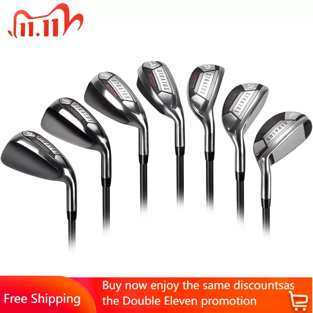 

R Putter Graphite Shafted A Utility Golf Club Stratos Hybrid-Iron Men’s Golf Club Set S Flex Free Shipping