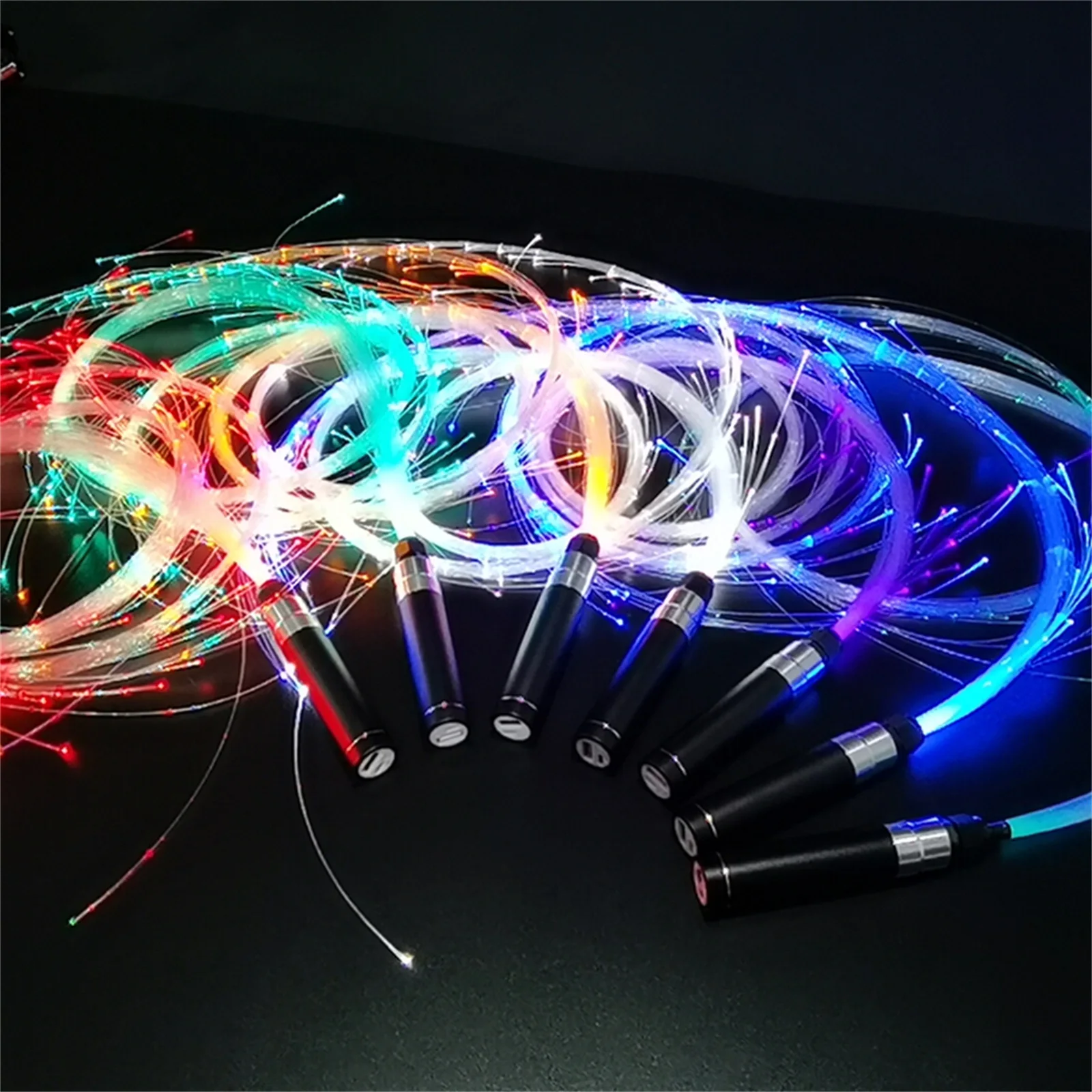 

LED Dance Whip, Pixel Light Whip Show, Fiber Optic Whip, Light Whip, LED Pixel Whip for Rave Party, Music Festival, Stage Show