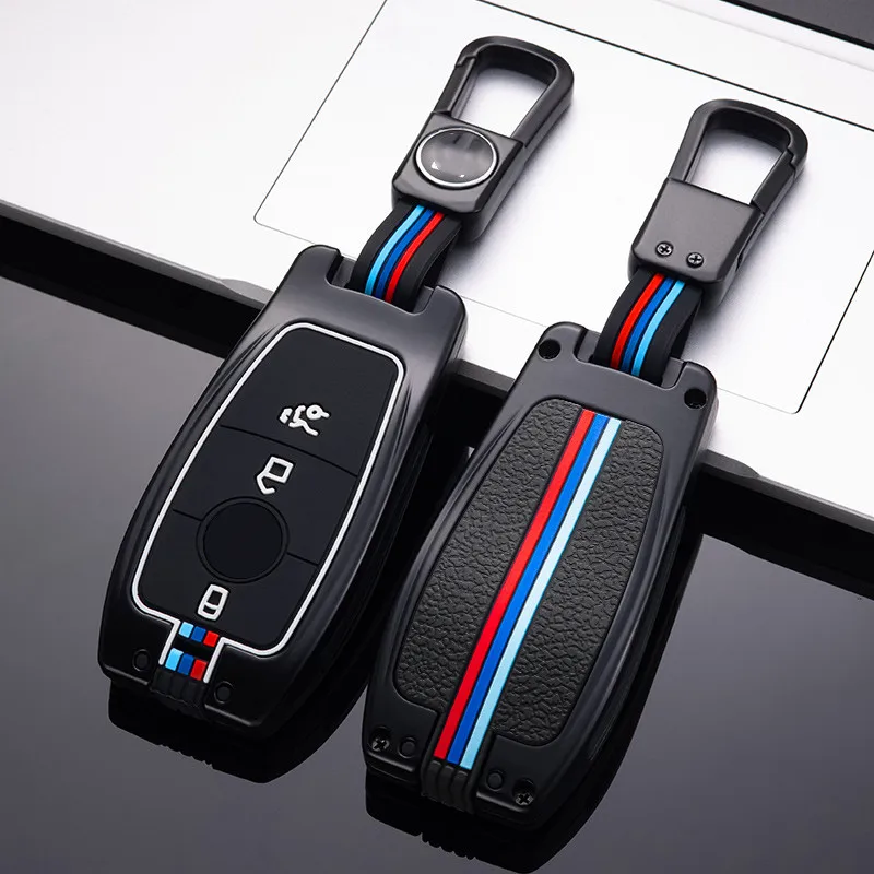 

Car Key Bag Key Case Cover For Mercedes Benz A C E S Class W221 W177 W205 W213 Car-Styling Holder Shell Keychain Accessories