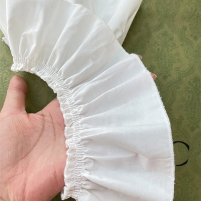 Хлопковая плиссированная оборка гипюр с вышивкой кружевная ткань 3D лента юбки