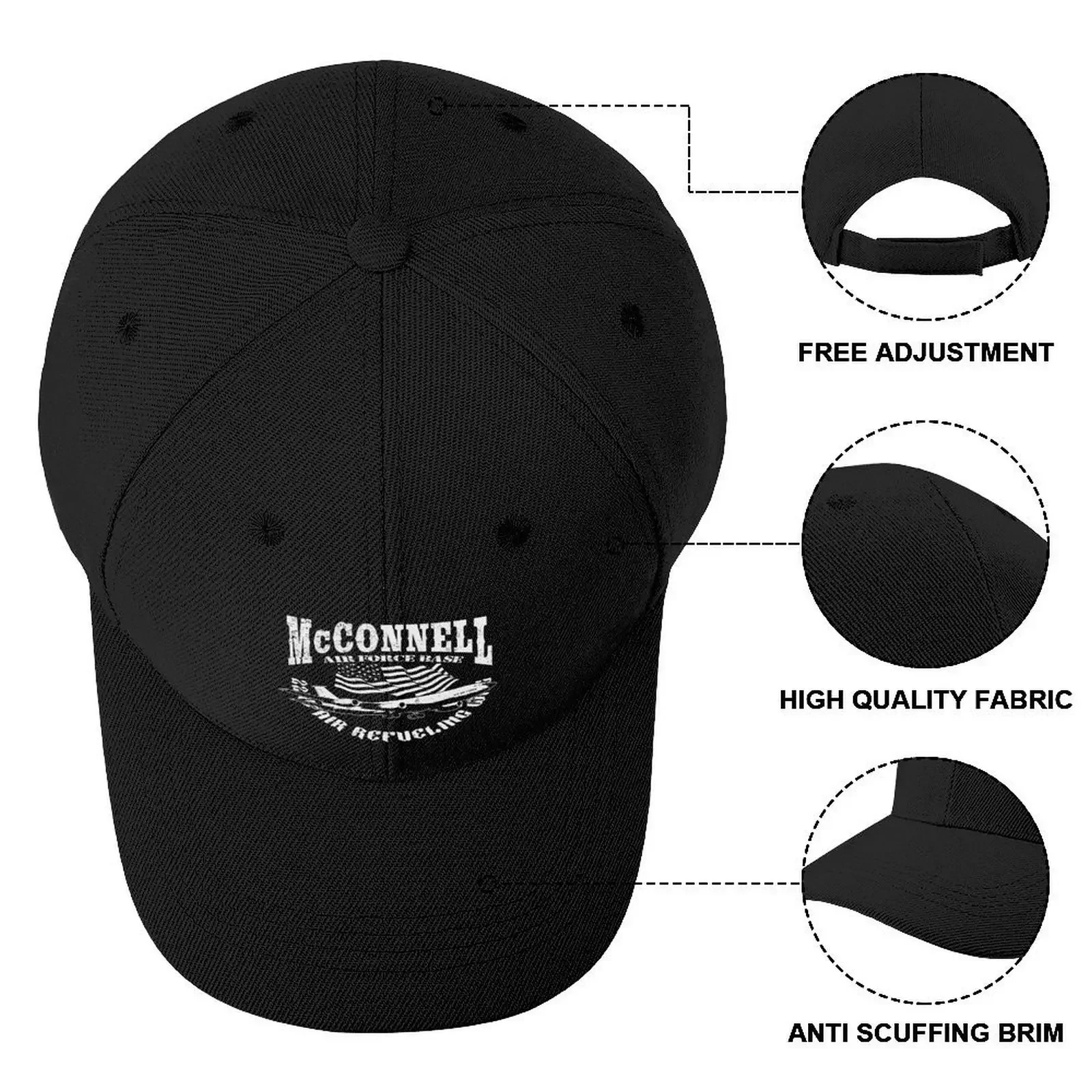 McConnell Air Force Base USAF Wichita Kansas США Бейсбольная кепка Аниме Брендовая мужская Роскошная