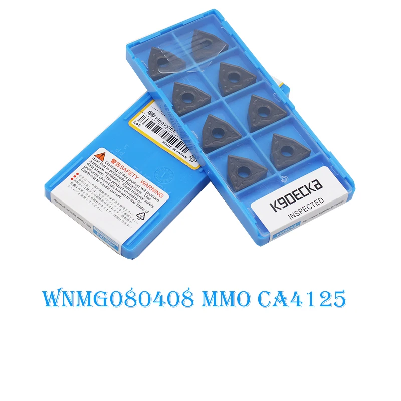 

10PCS WNMG080408 MMO CA4125 High Quality Carbide Insert CNC lathe External Turning Tool Insert For Steel