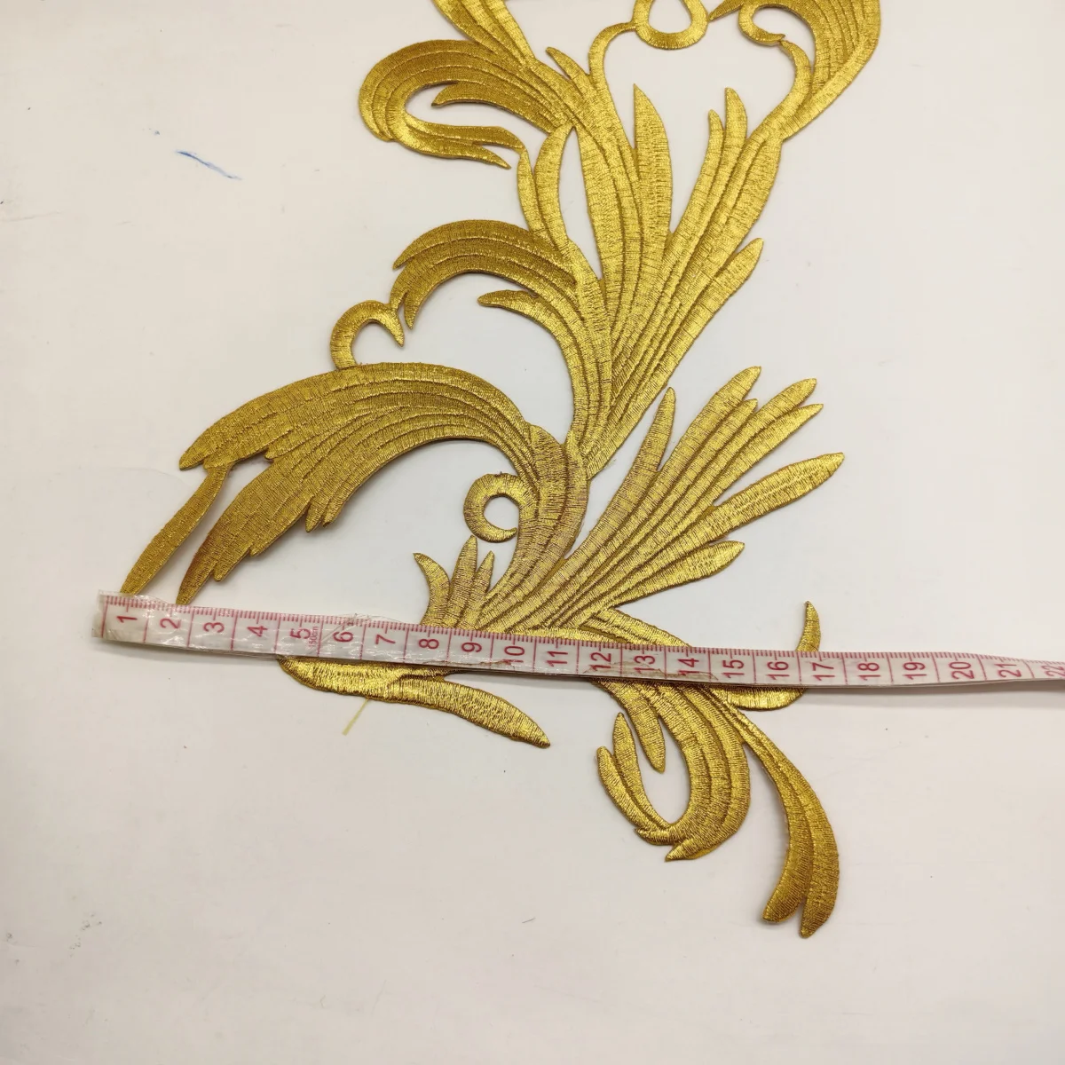 Золотые нашивки с вышивкой 1 пара аппликации цветами для одежды украшения сделай