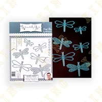 shabby dragonflies 2022 new metal cutting dies scrapbook diary decoration stencil embossing template diy greeting card handmade