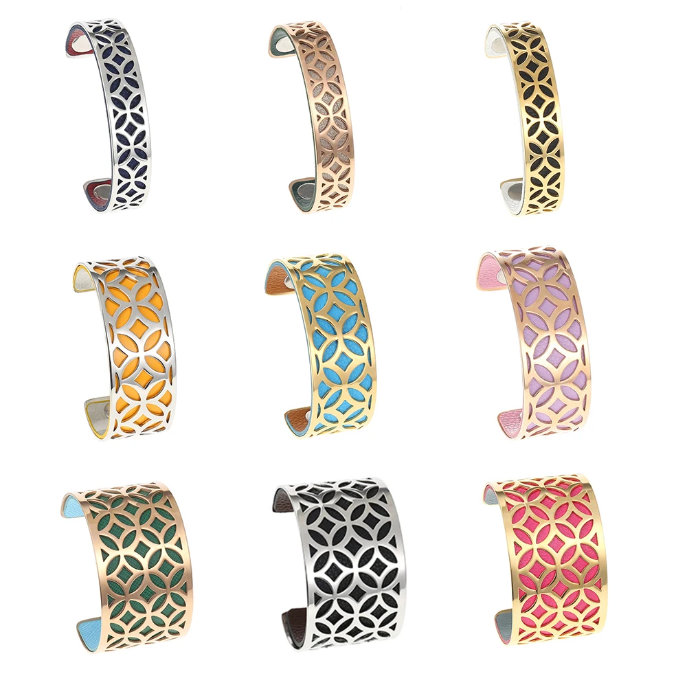 

Cremo Arm Cuff Bracelets & Bangles For Women Jewelry Stainless Steel Bracelet Manchette Interchangeable Leather Band Pulseiras