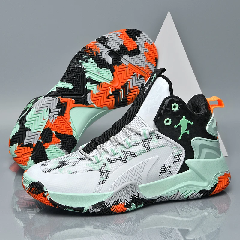 Brand Professional Men's Basketball Shoes Basketball Sneakers Anti-skid High-top Couple Breathable Man Basketball Boots