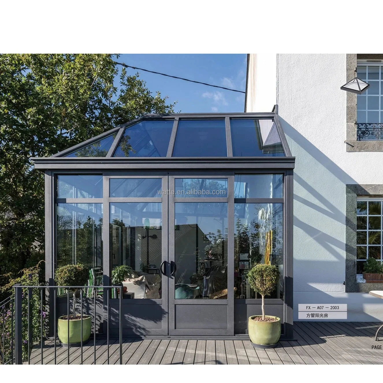 

Insulating Tempered Lowes Glass Sunrooms Sun Room Curved Aluminium 2 Level Outdoor Aluminum Alloy+glass+accessories 3 Years Flat