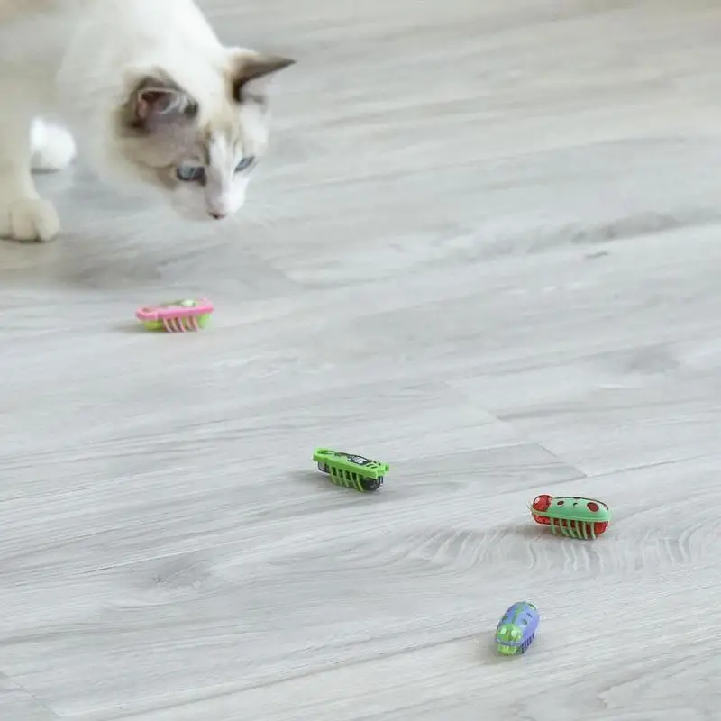 

Cats Interactive Toys Beetle Ladybug Simulation Insect Toy For Cats Kitten Puppy Smart Automatic Cat Toys Indoor Pet Supplies