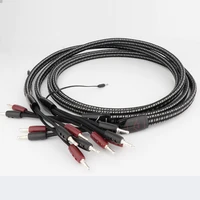 hi end hifi audio k2 speaker cable silver banana spade plug biwire speaker wire with dbs and box
