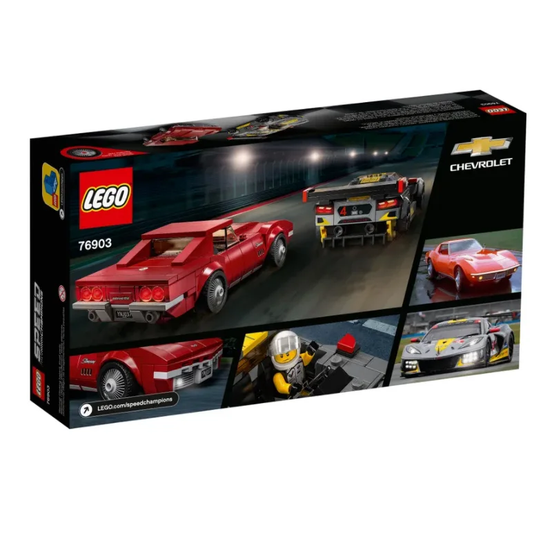 [100% оригинал] LEGO®Скоростные чемпионы 76903 Chevrolet Corvette C8.R Гоночная машина и 1968 (512 шт.) |