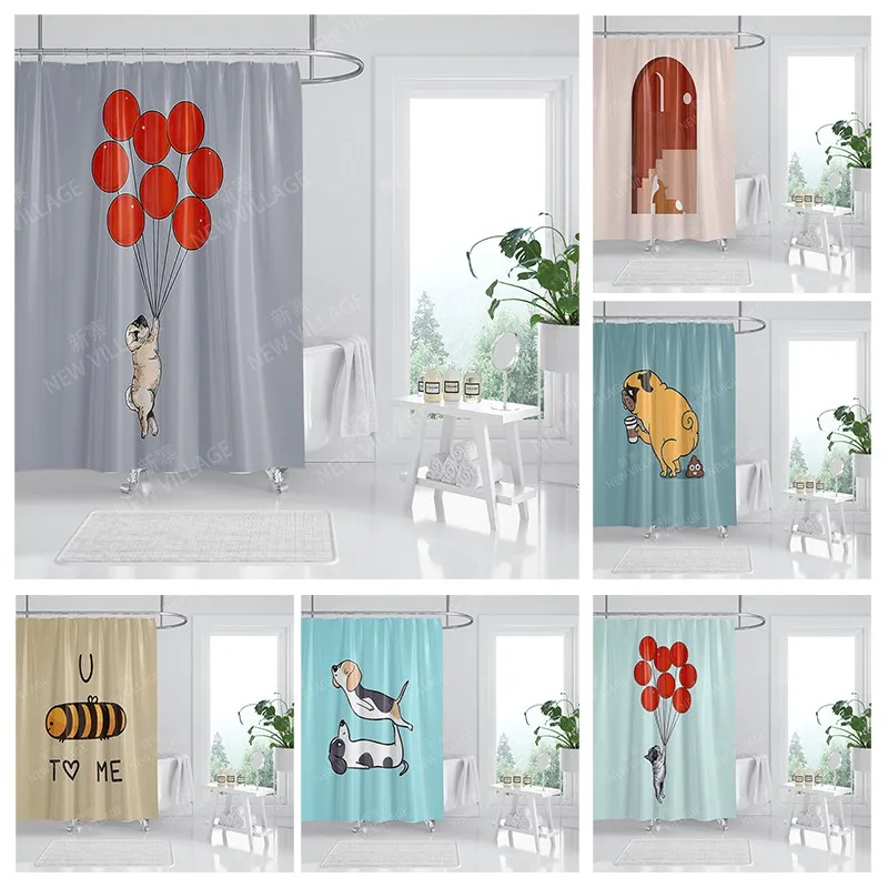 

Водонепроницаемые тканевые занавески для душа, занавески для ванной, аксессуары, занавеска для ванной, для душа, 180x200 см, 240*200, аниме, украшен...