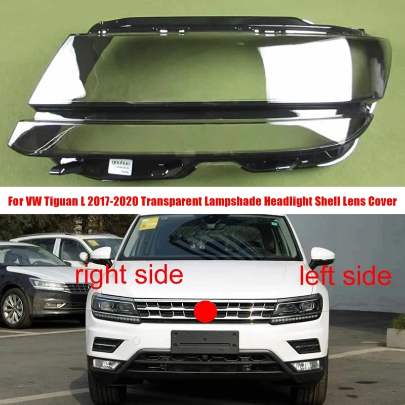 

Right Side Car Head Light Cover Transparent Head Light Cover For VW Tiguan L 2017-2020