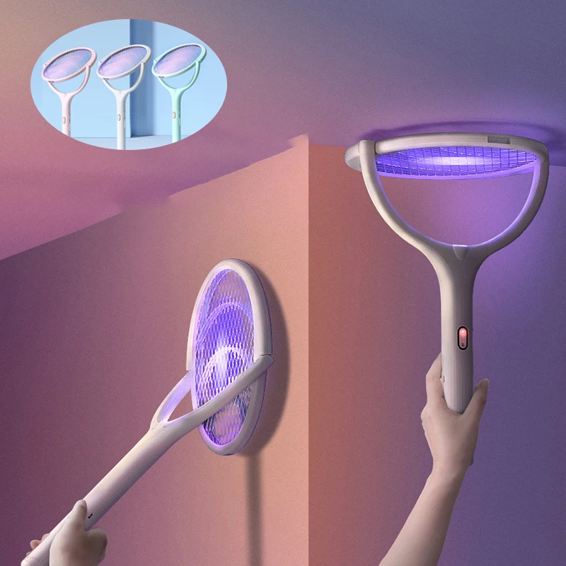 

Electric Mosquito Racket Mosquito Killer Fly Swatter Electric Insect Shoot Usb Charging Mosquito Trap Racket Anti-Insect Killer