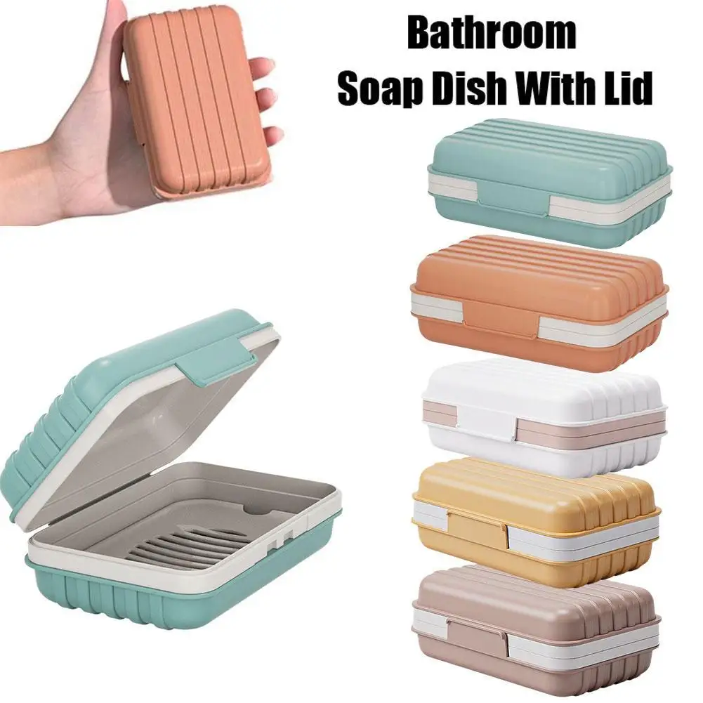 

Портативный дорожный футляр для мыла, стильная компактная Водонепроницаемая герметичная коробка для хранения в ванной комнате, четыре цвета, легко носить с собой