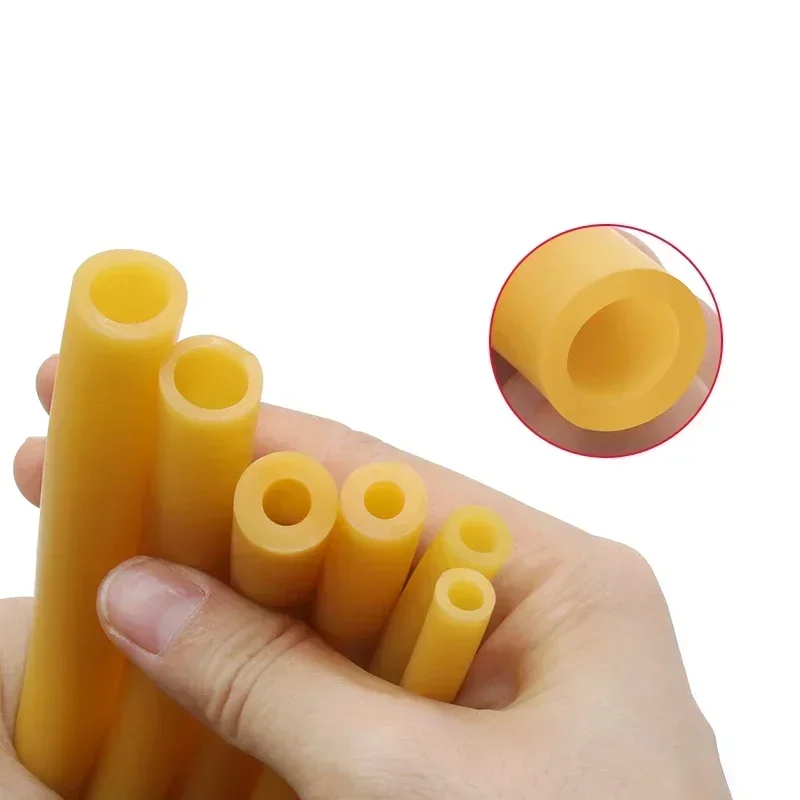 1~10m Yellow Nature Latex Rubber Hoses ID 1.6~18mm High Resilient Surgical Medical Tube Slingshot Catapult Elastic Tension Belt