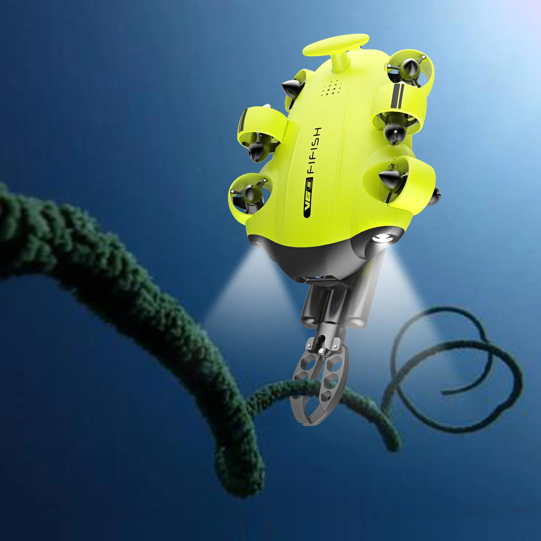 Подводный Дрон FIFISH V6S компактный всенаправленный ROV с 4K UHD камерой дистанционным