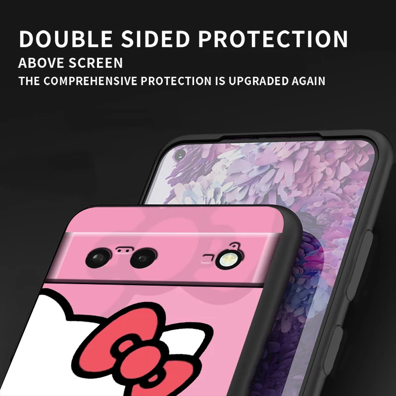Милый мультяшный чехол H-Hello K-Kitty для Google Pixel 9 8 7A 7 6A 6 5A 5 4 4A XL