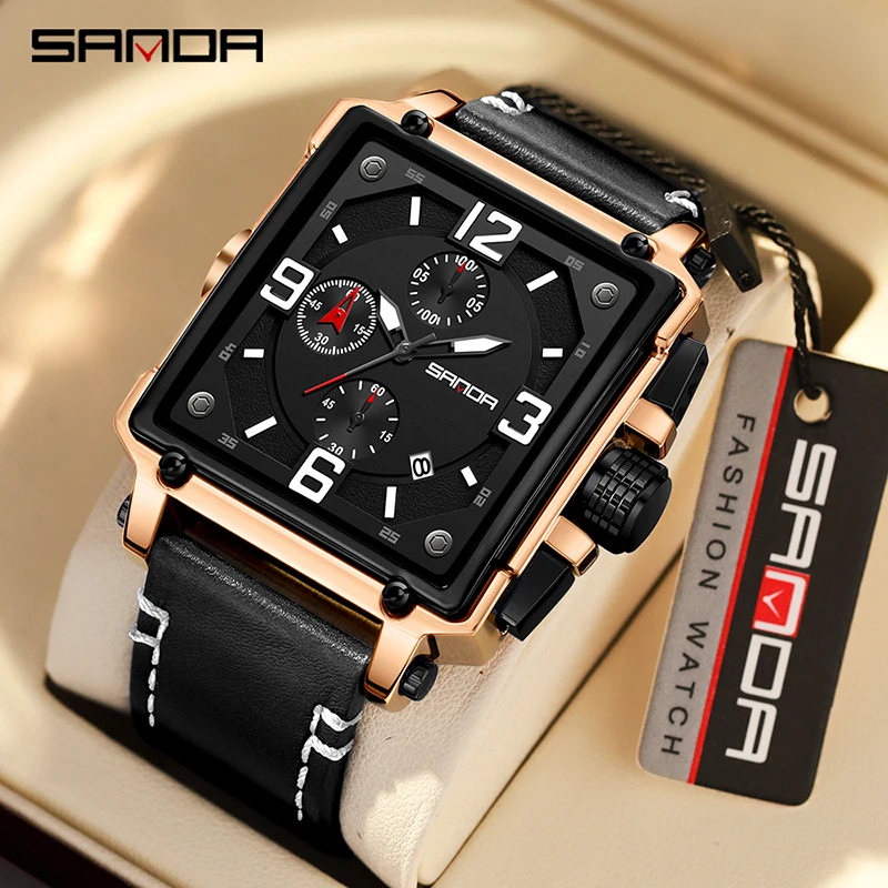 

SANDA New Luxury Sport Men Quartz Watch Casual Style Military Watches Men Waterproof Luminous for Male Clock Relogio Masculino