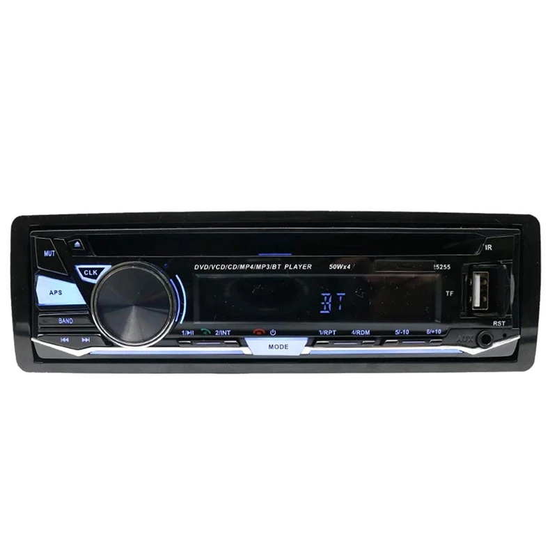 Car Radio Stereo With CD DVD Player Bluetooth Audio Receiver Single DIN MP3 USB SD AUX FM