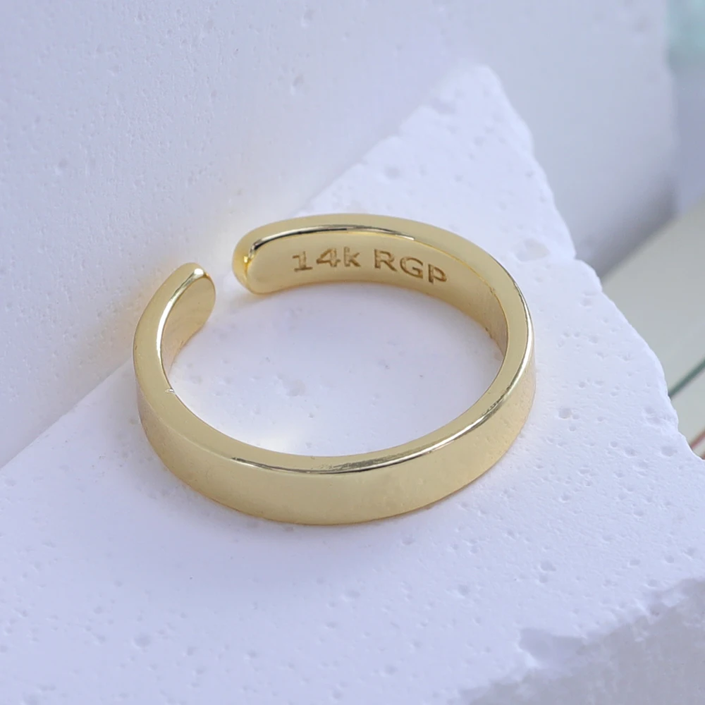 Женское классическое кольцо PANJBJ универсальное ювелирное изделие из