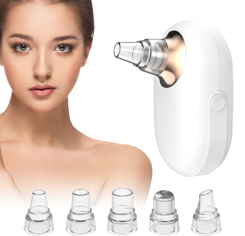 

Rechargeable Facial Blackhead Remover Electric Acne Cleaner Blackhead Black Point Vacuum Suction Tool Black Spots Pore Cleaner