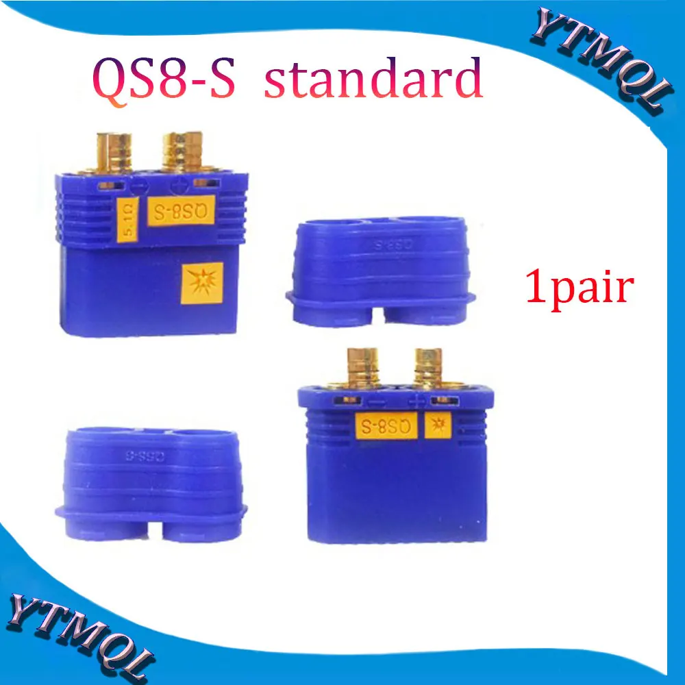 1 пара QS8-S сверхмощный аккумуляторный разъем с защитой от искрового золота