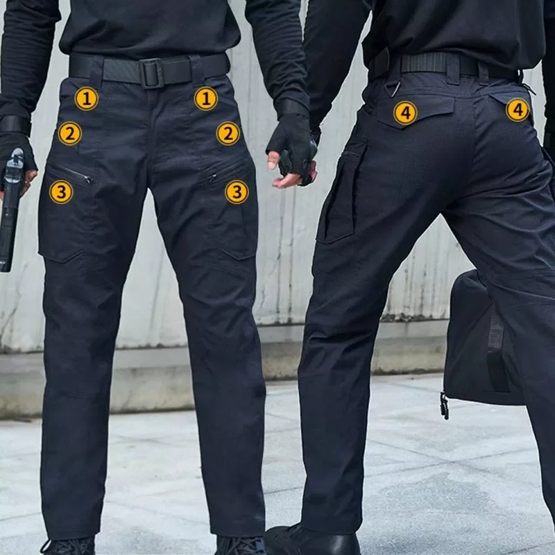 

Men Waterproof Multi-pocket Elasticity Trousers Joggers Mens Military Wear-resistant Pant SWAT Pantalon Homme Tactical Pants