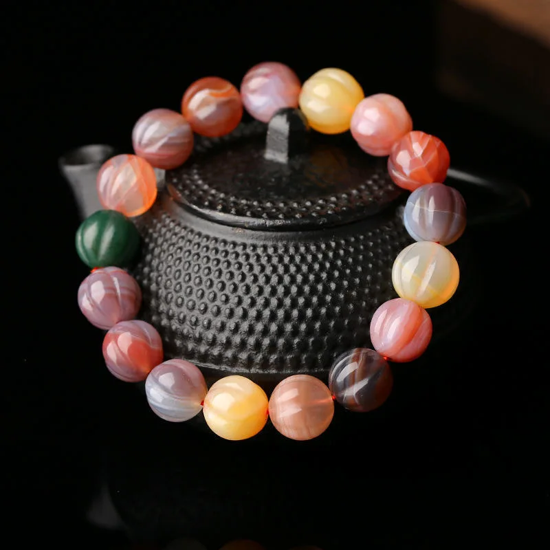 Ore Liang Shan из провинции Сычуань бусины в виде тыквы яньюань агат раньше для мужчин и