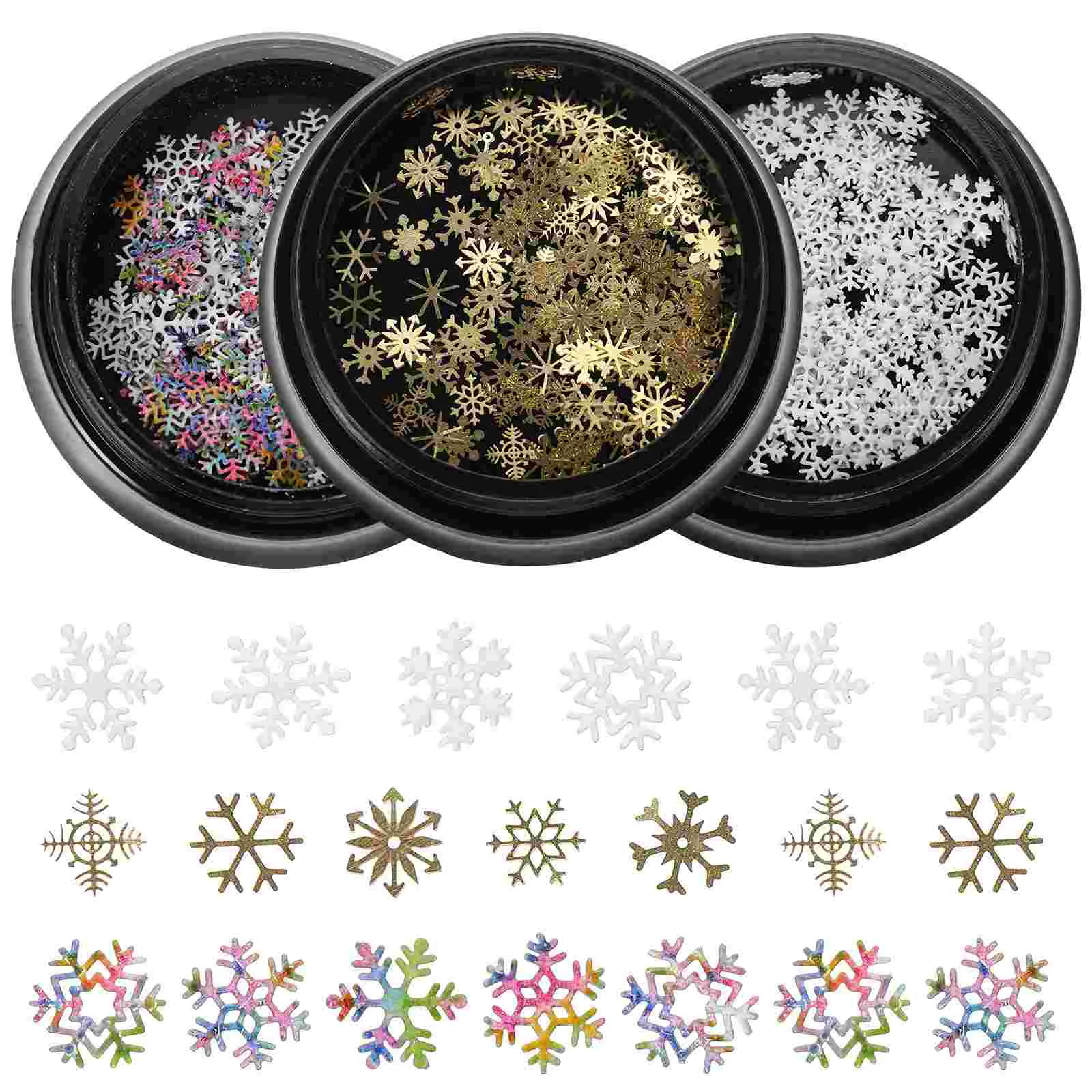 

Nail Sequins DIY Christmas Ornaments Facial Accessories Xmas Glitter Flakes