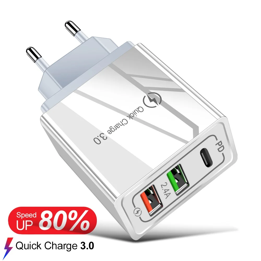

10 шт./партия, зарядное устройство USB 4,0, 45 Вт