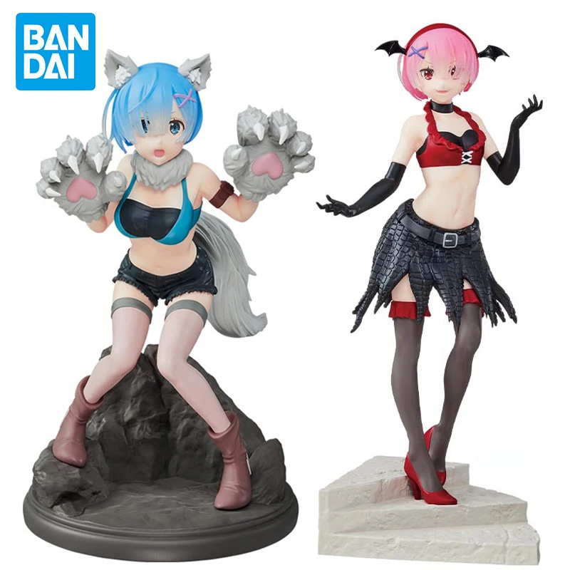 

Оригинальная фигурка Banpresto Rem Ram Re: жизнь в другом мире от нуля Подлинная экшн-фигурка аниме Коллекционная модель