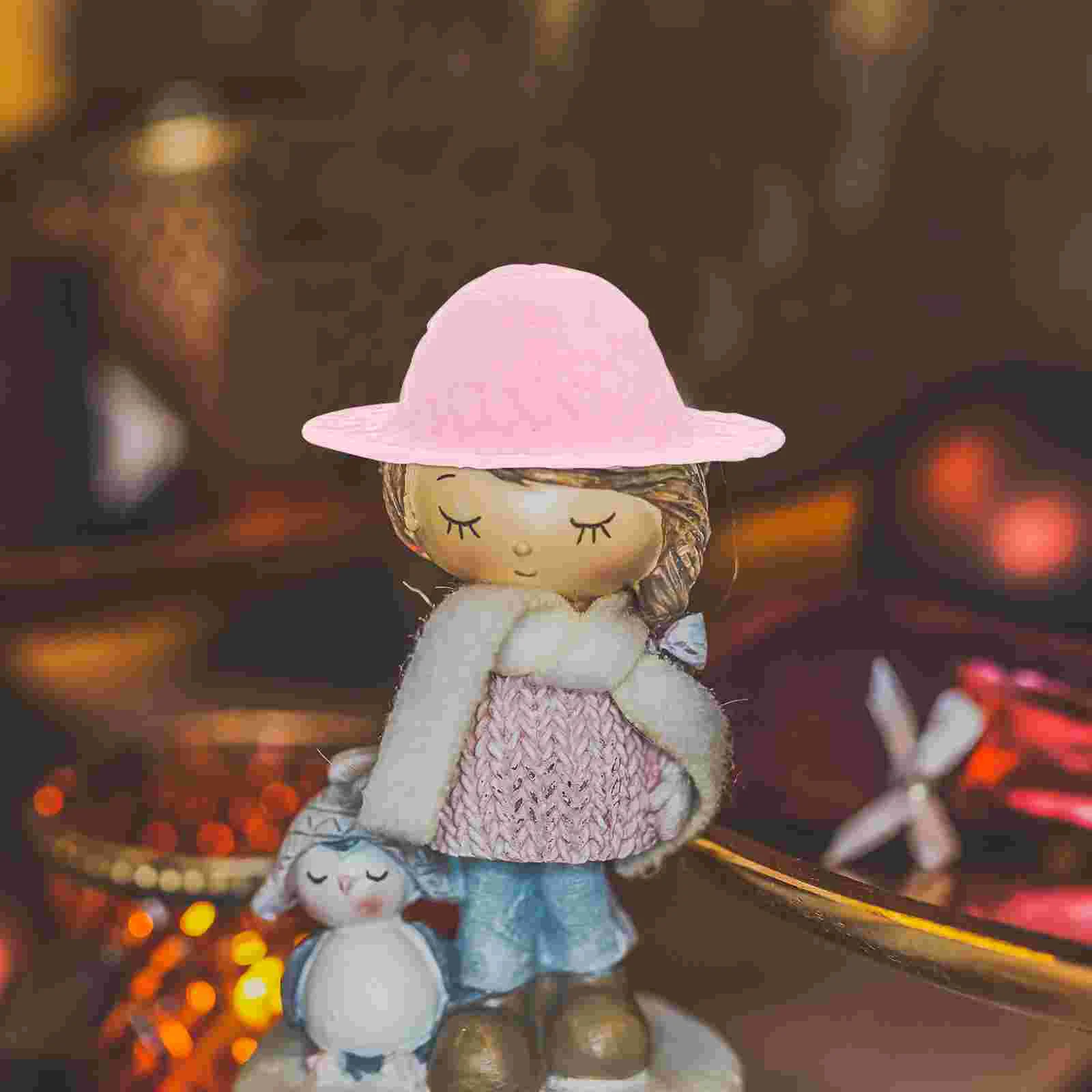 

Hathats Mini Miniature Diysmall Straw Tiny Decoration Making Bottle Formal Crafts Sombrero Caps Ornament Craft House Topper