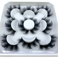 zxzzs new 5 pairs 8 25mm natural 3d false eyelashes fake lashes makeup kit mink lashes extension mink eyelashes maquiagem