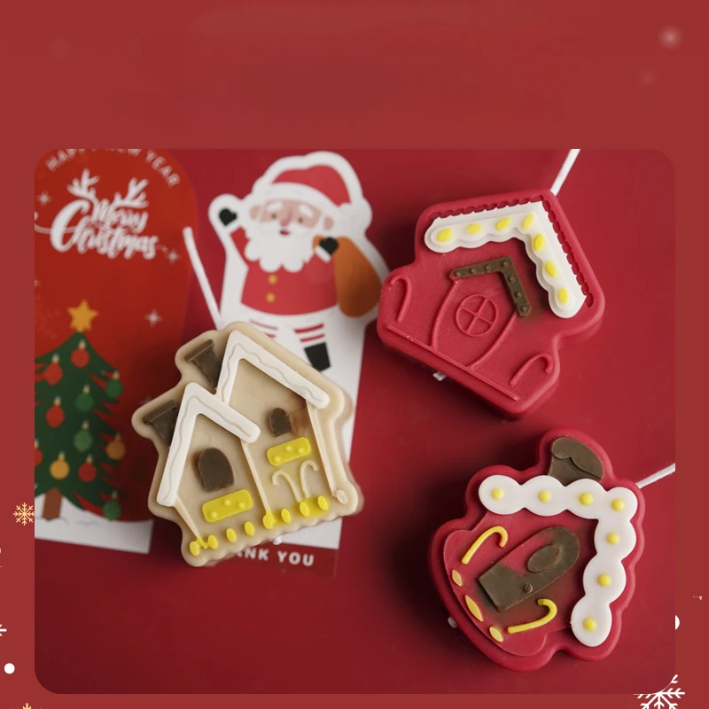 Рождественский домик силиконовая форма пряничный Сделай Сам ручной работы