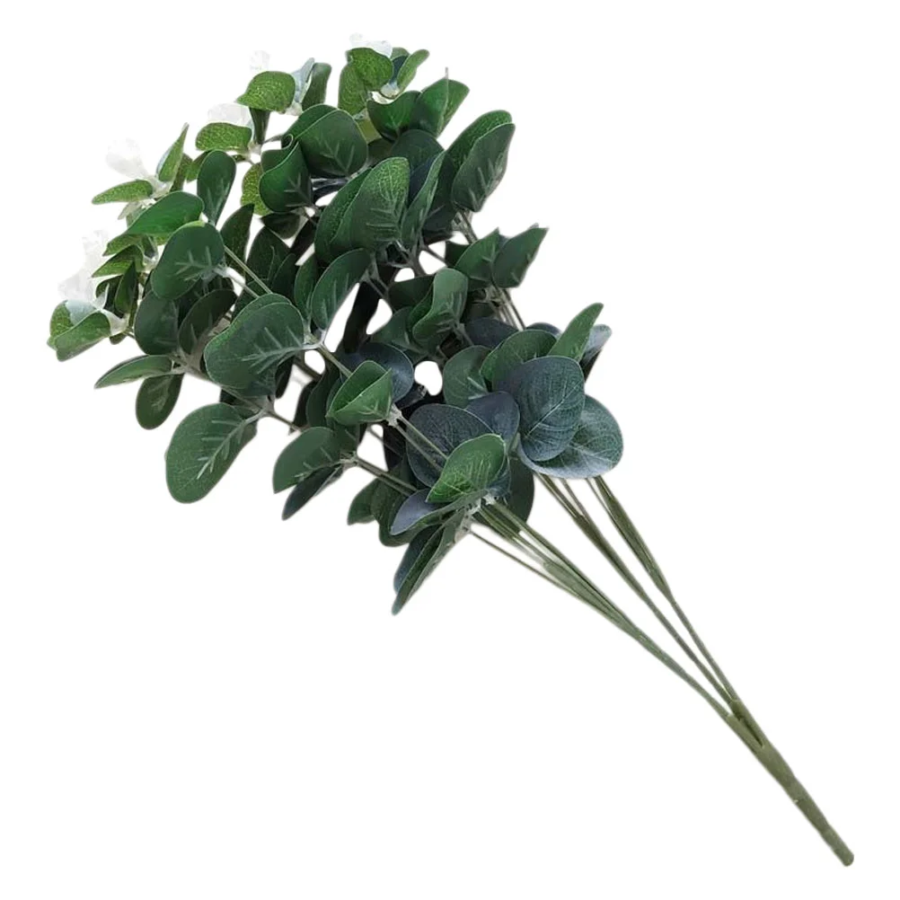 

Eucalyptus Faux Artificialfake Leaves Stems Branches Greenery Tree Real Touch Wedding Flower Bouquet