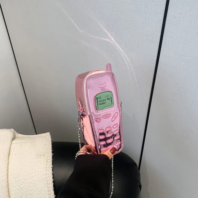 Children Messenger Bags Mobile Phone Bag Chain Bar Crossbody Women Purse and Handbags Mother Kids for Girl Сумка